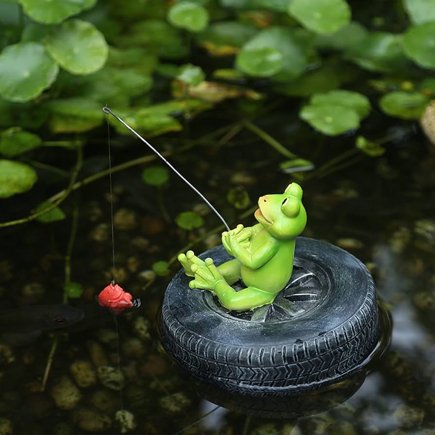 池に浮かぶカエルの置物 Amazon.co.jp: 池の装飾屋外のカエルの置物,樹脂カエル池